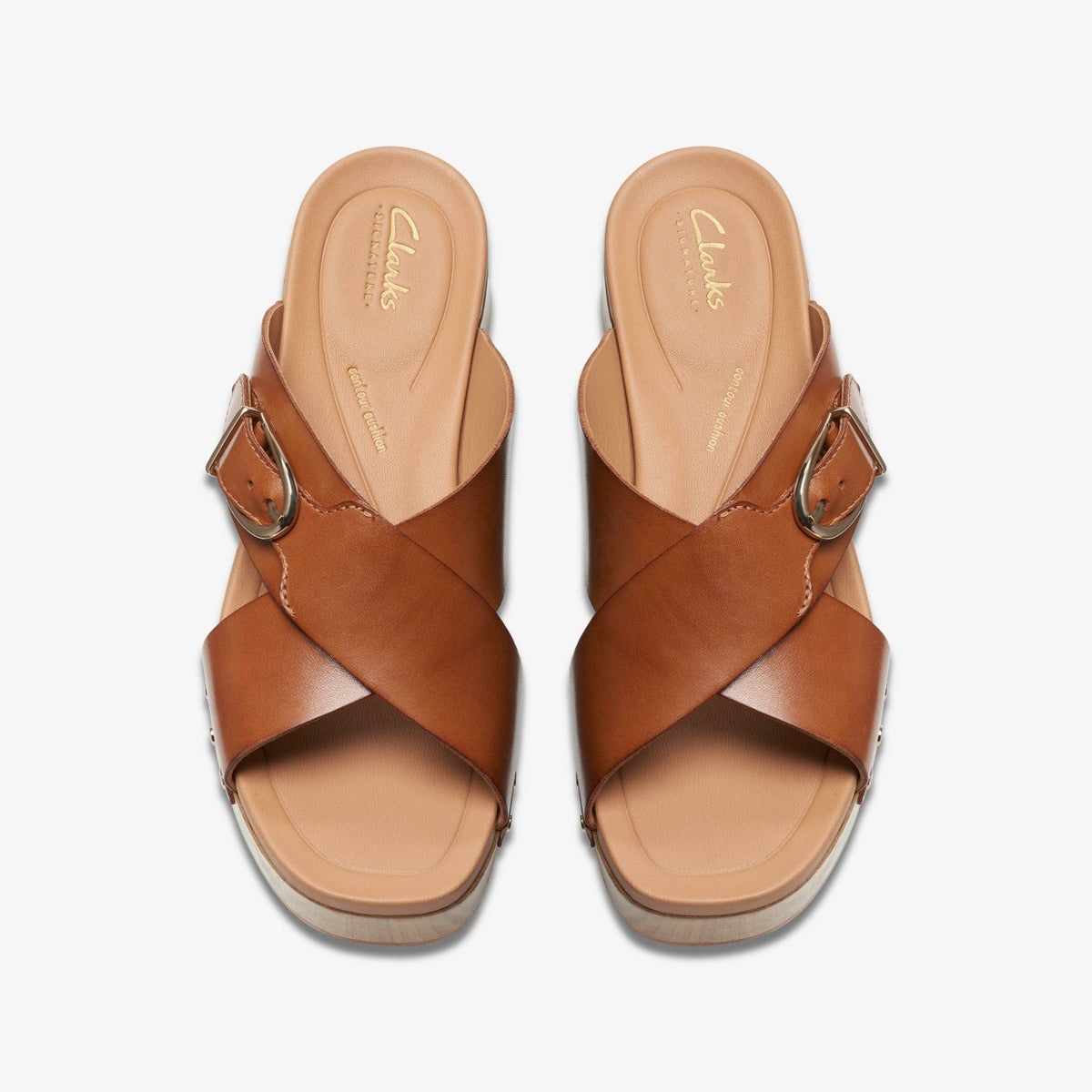 Clarks Best Seller / Sivanne Walk Tan Leather