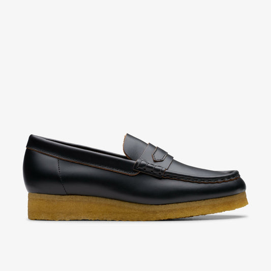 Clarks Smart Buy / Wallabee Loafer Black Smooth Leather
