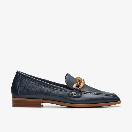 Clarks Deals / Sarafyna Iris Loafer Navy Leather