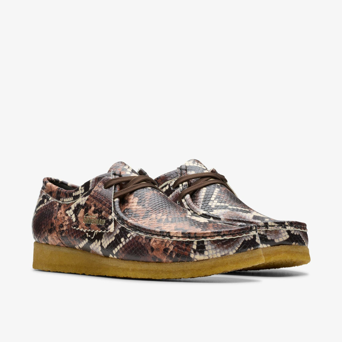 Clarks Customer Favorite / Wallabee Brown Snake Print