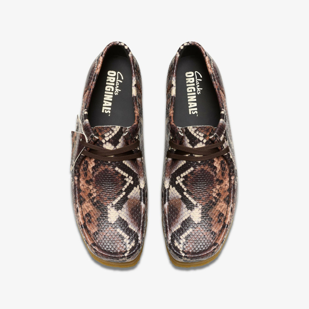Clarks Customer Favorite / Wallabee Brown Snake Print