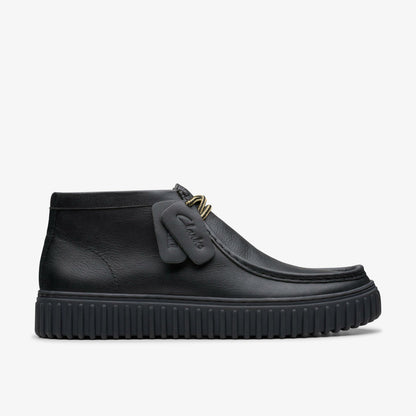 Clarks Trending / Torhill Hi Black Leather