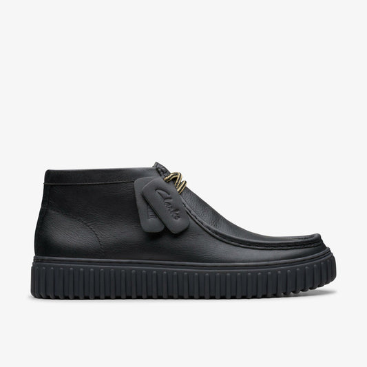 Clarks Trending / Torhill Hi Black Leather