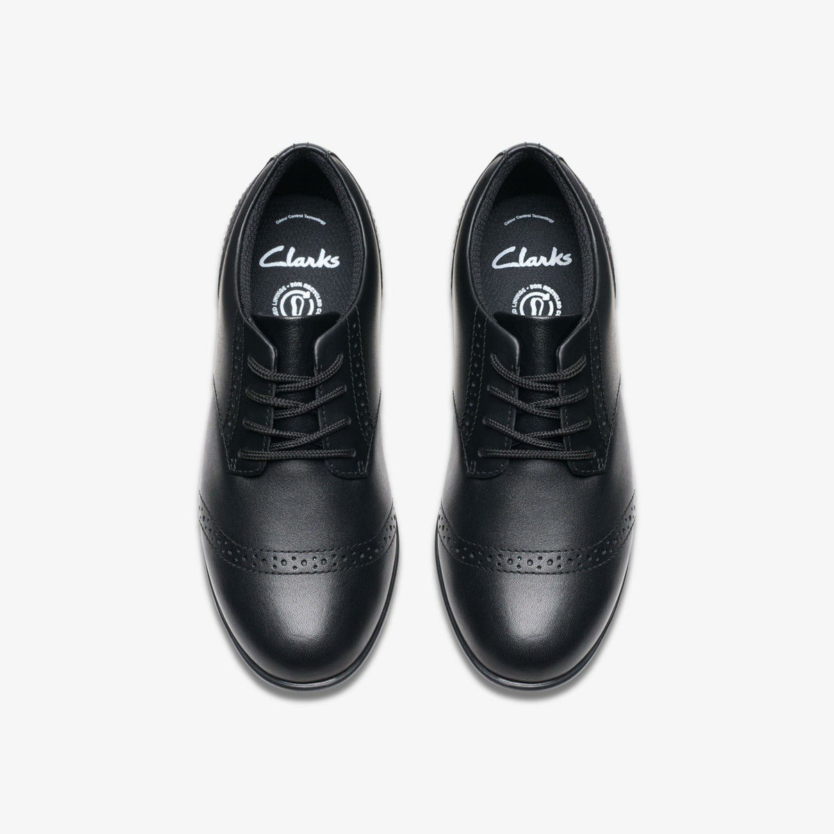 Clarks Recommended / Finja Brogue Older Black Leather
