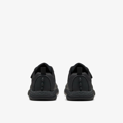 Clarks Popular / Steggy 2 Pace Kid Black Leather