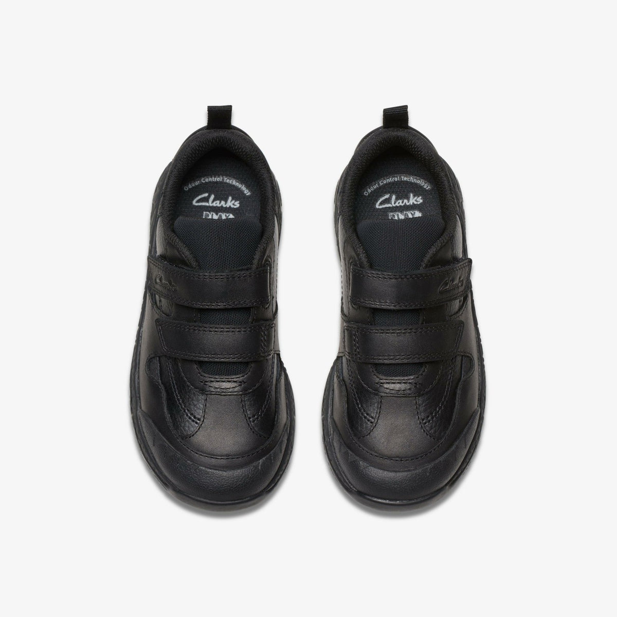 Clarks Popular / Steggy 2 Pace Kid Black Leather