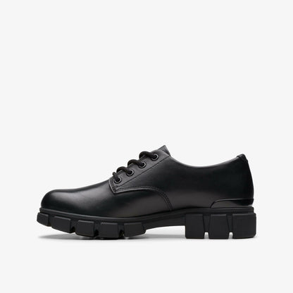 Clarks Essential / Evyn Lace Kid Black Leather