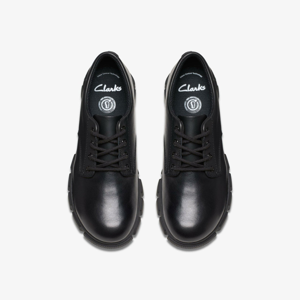 Clarks Essential / Evyn Lace Kid Black Leather