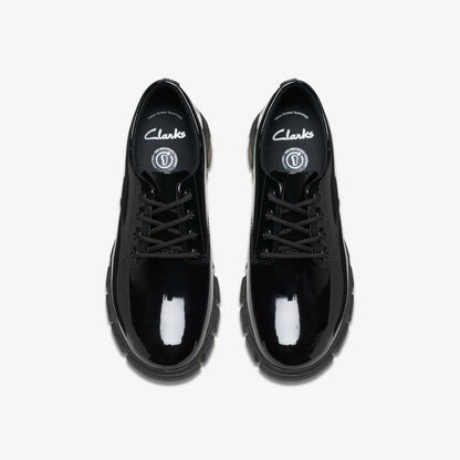 Clarks Quality / Evyn Lace Kid Black Patent