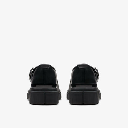 Clarks Quality / Evyn Bar Youth Black Leather