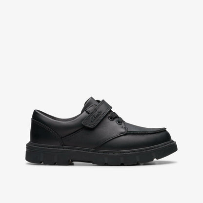 Clarks Recommended / Lorcam Edge Kid Black Leather