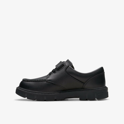 Clarks Recommended / Lorcam Edge Kid Black Leather