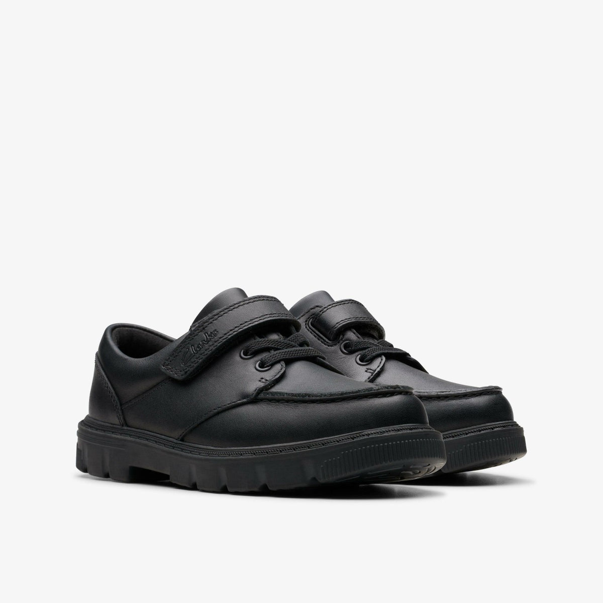 Clarks Recommended / Lorcam Edge Kid Black Leather
