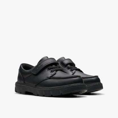 Clarks Recommended / Lorcam Edge Kid Black Leather
