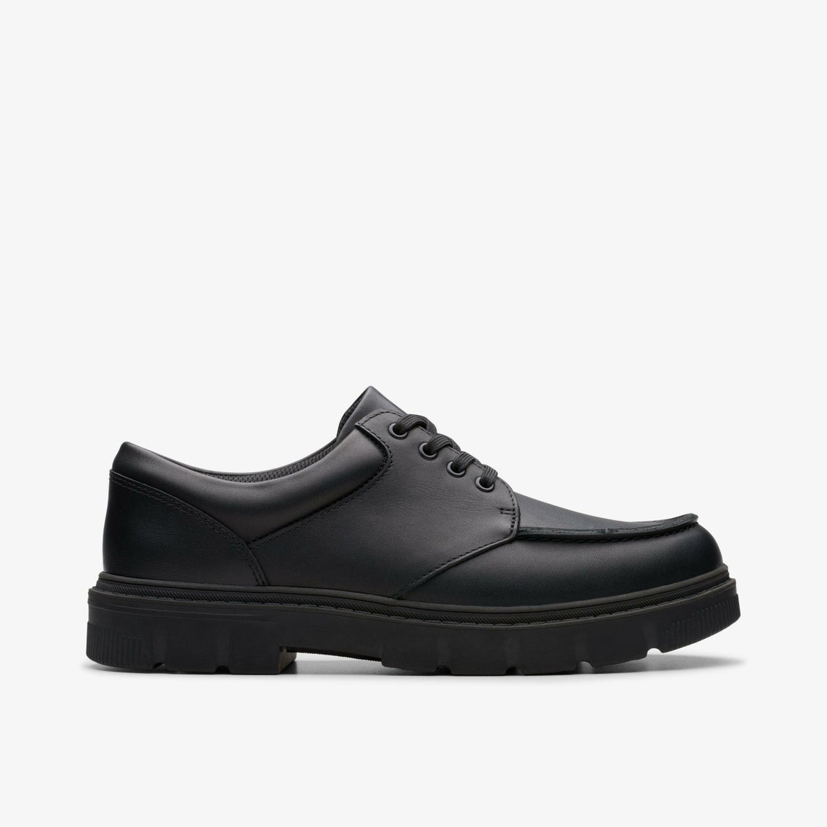 Clarks Essential / Lorcam Edge Youth Black Leather