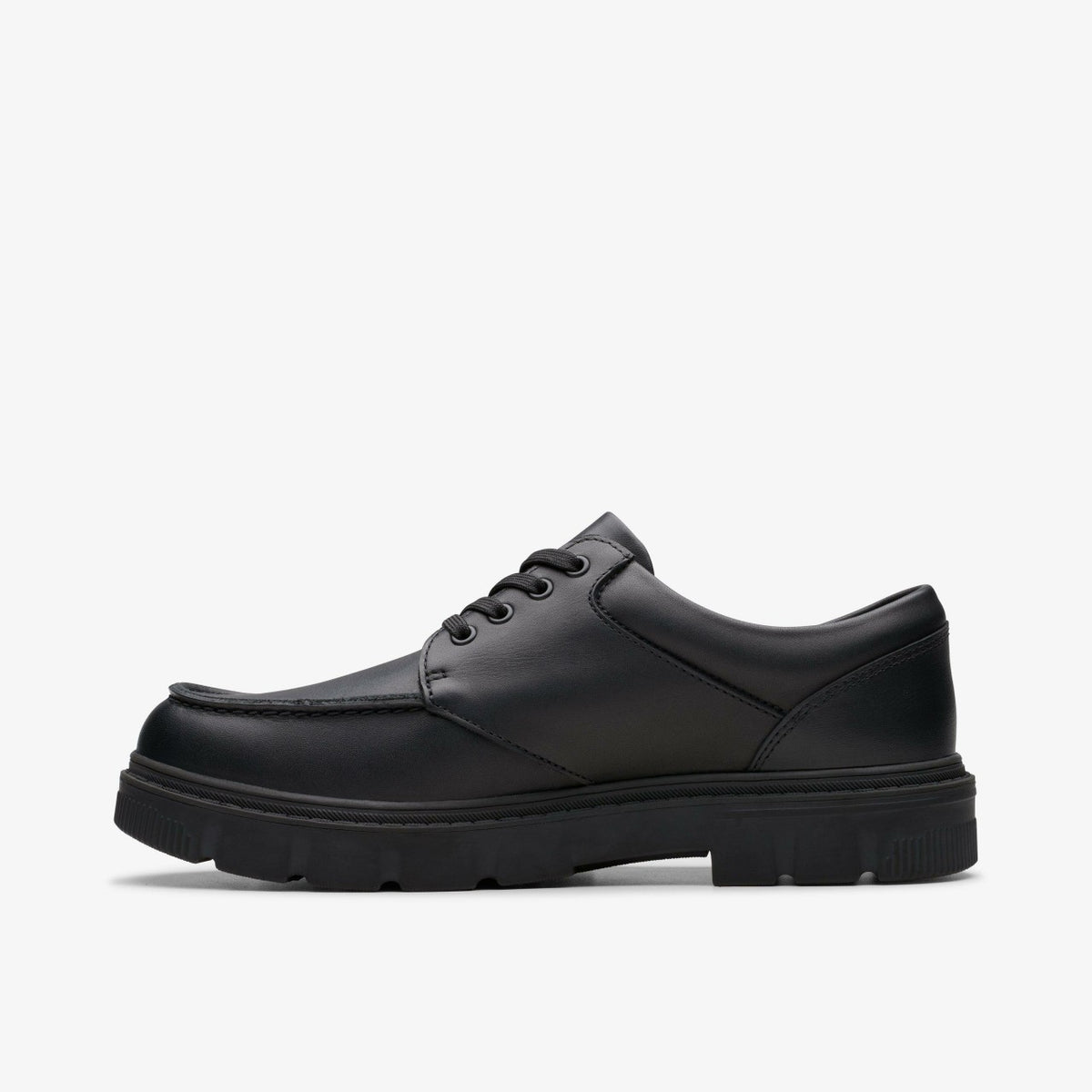Clarks Essential / Lorcam Edge Youth Black Leather