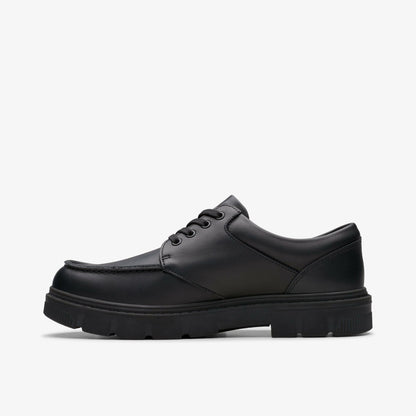 Clarks Essential / Lorcam Edge Youth Black Leather