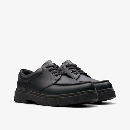 Clarks Essential / Lorcam Edge Youth Black Leather