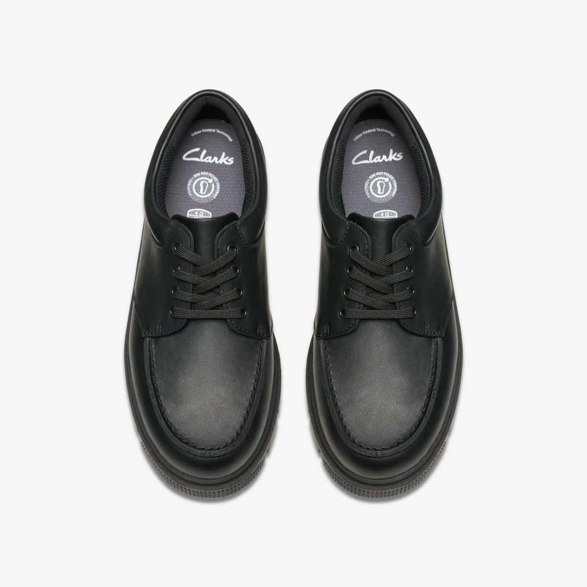 Clarks Essential / Lorcam Edge Youth Black Leather
