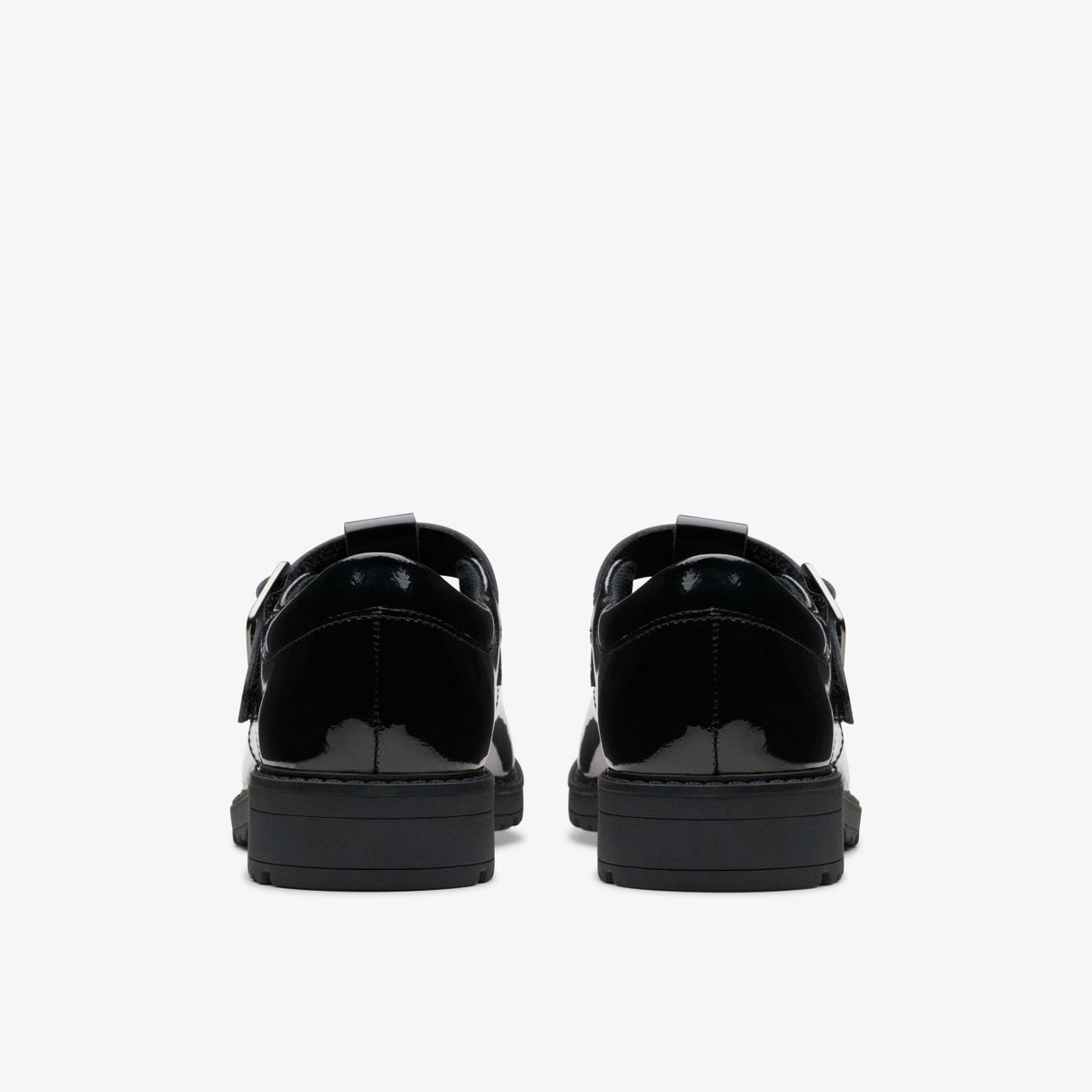 Clarks Hot Sale / Loxham Bar Youth Black Patent
