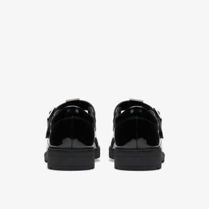 Clarks Hot Sale / Loxham Bar Youth Black Patent