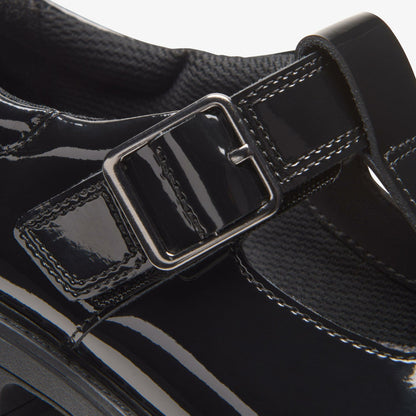 Clarks Hot Sale / Loxham Bar Youth Black Patent