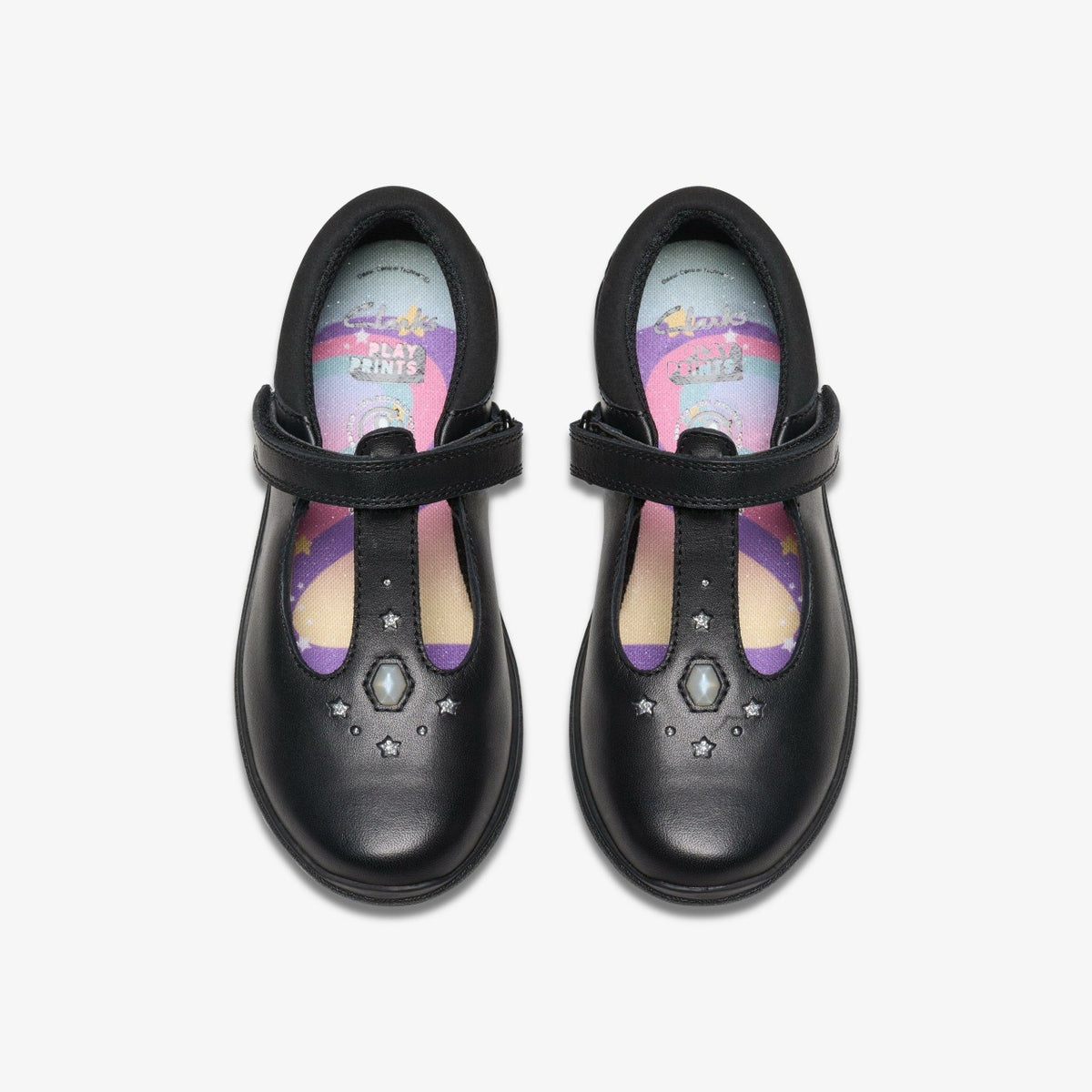 Clarks Great Value / Relda Gem Kid Black Leather