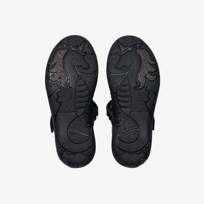 Clarks Great Value / Relda Gem Kid Black Leather
