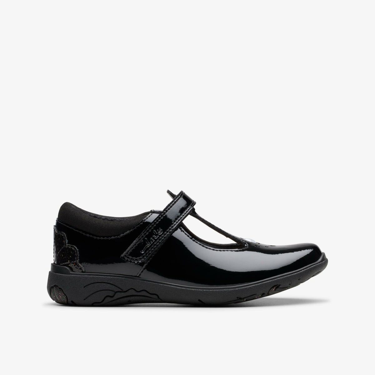 Clarks Deals / Relda Gem Kid Black Patent