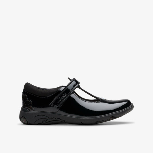 Clarks Deals / Relda Gem Kid Black Patent