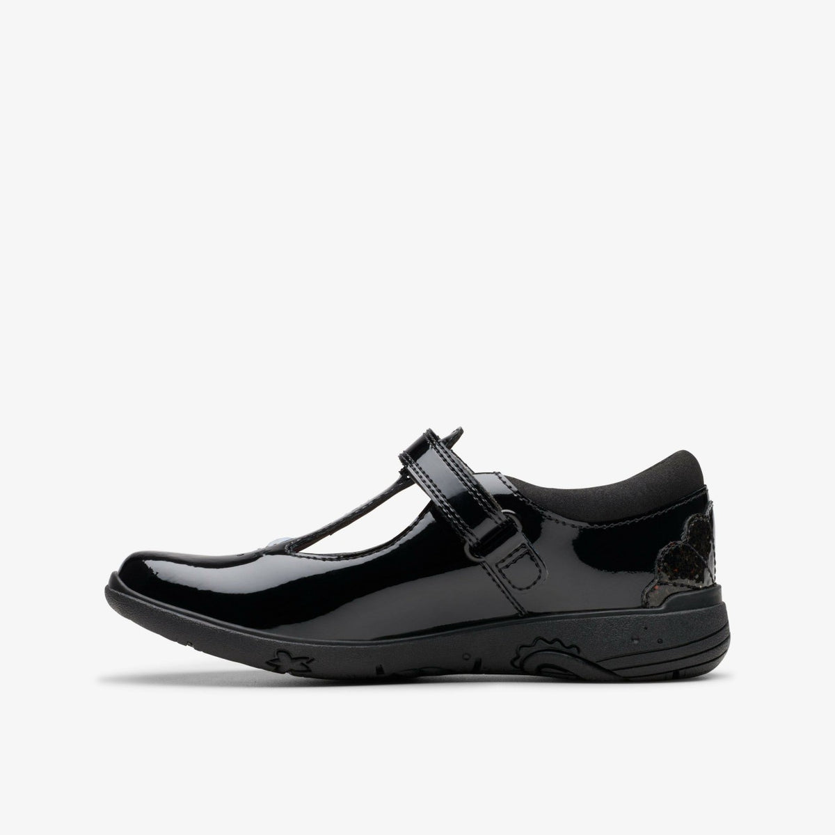 Clarks Deals / Relda Gem Kid Black Patent