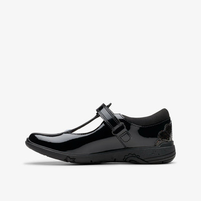 Clarks Deals / Relda Gem Kid Black Patent