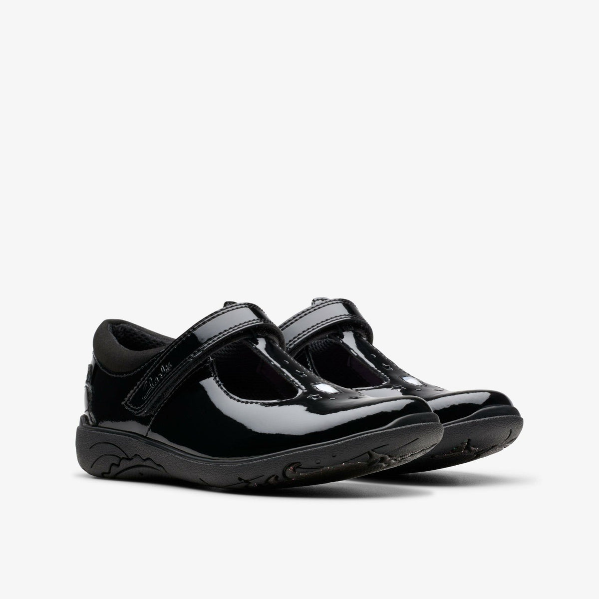 Clarks Deals / Relda Gem Kid Black Patent