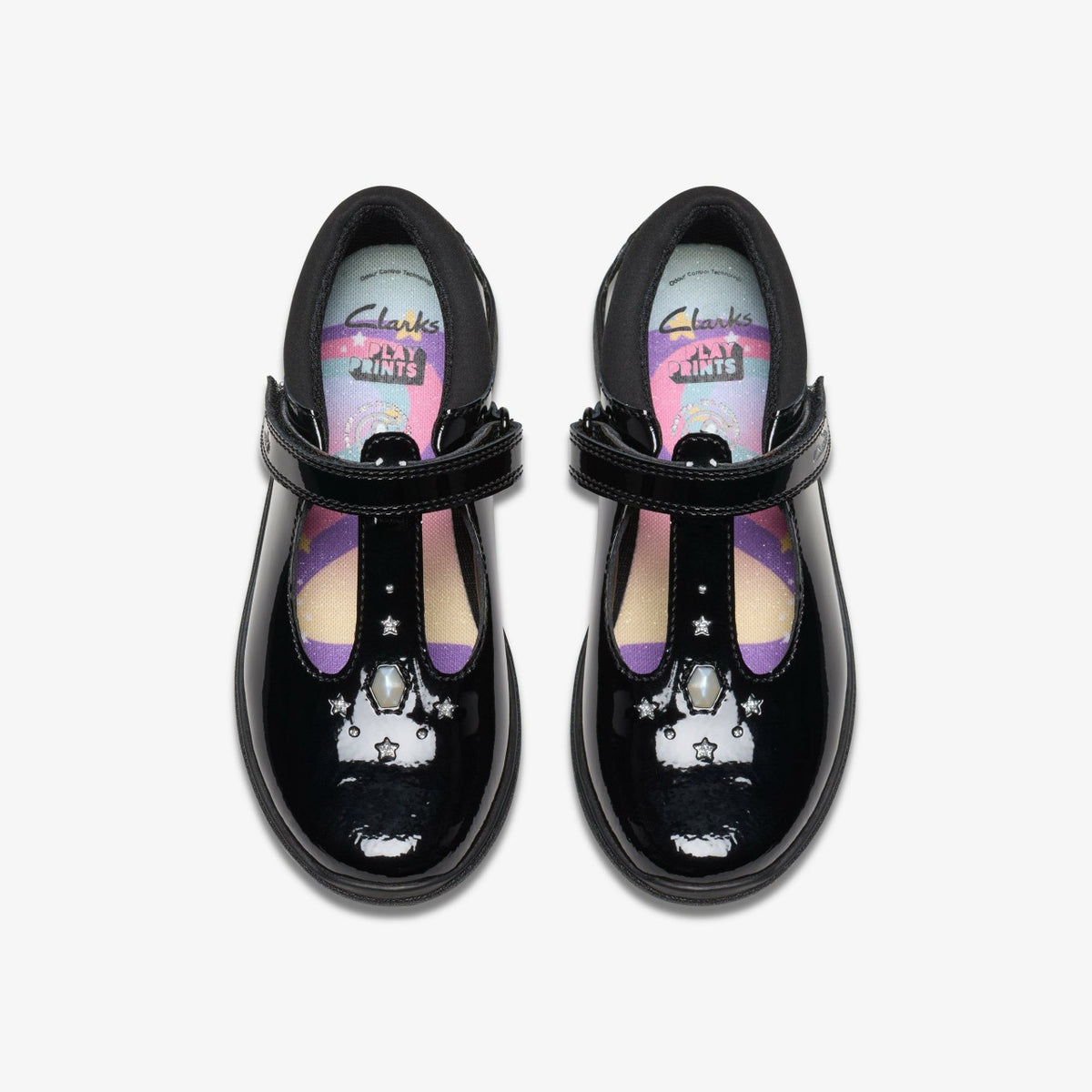 Clarks Deals / Relda Gem Kid Black Patent