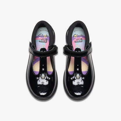 Clarks Deals / Relda Gem Kid Black Patent