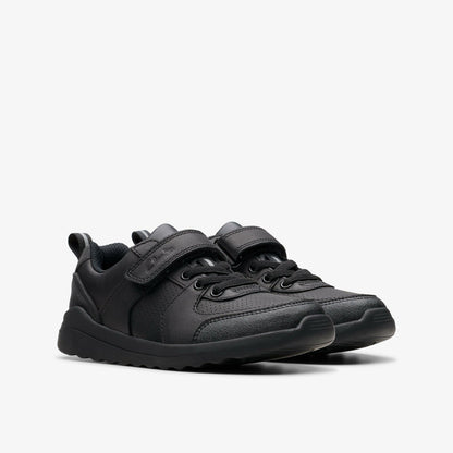 Clarks Latest / Daze Bright Kid Black Leather