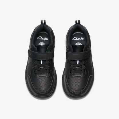 Clarks Latest / Daze Bright Kid Black Leather