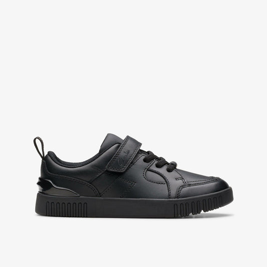 Clarks Trusted / Oslo Flare Kid Black Leather