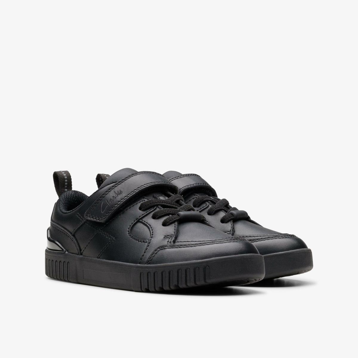 Clarks Trusted / Oslo Flare Kid Black Leather