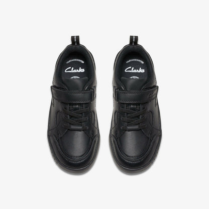 Clarks Trusted / Oslo Flare Kid Black Leather