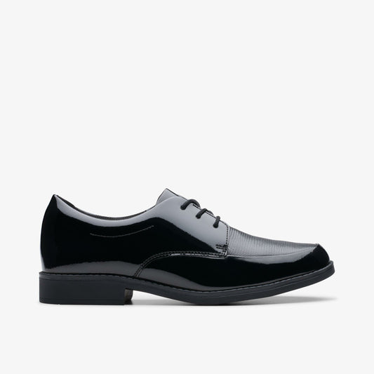 Clarks Signature / Aubrie Dress Youth Black Patent
