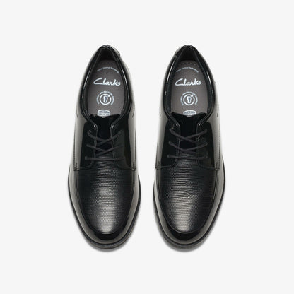 Clarks Signature / Aubrie Dress Youth Black Patent