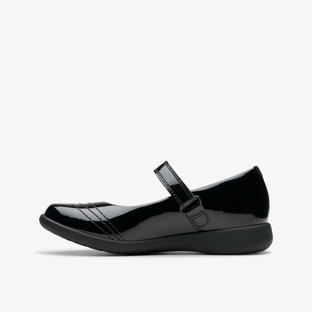 Clarks Great Value / Etch Gem Kid Black Patent