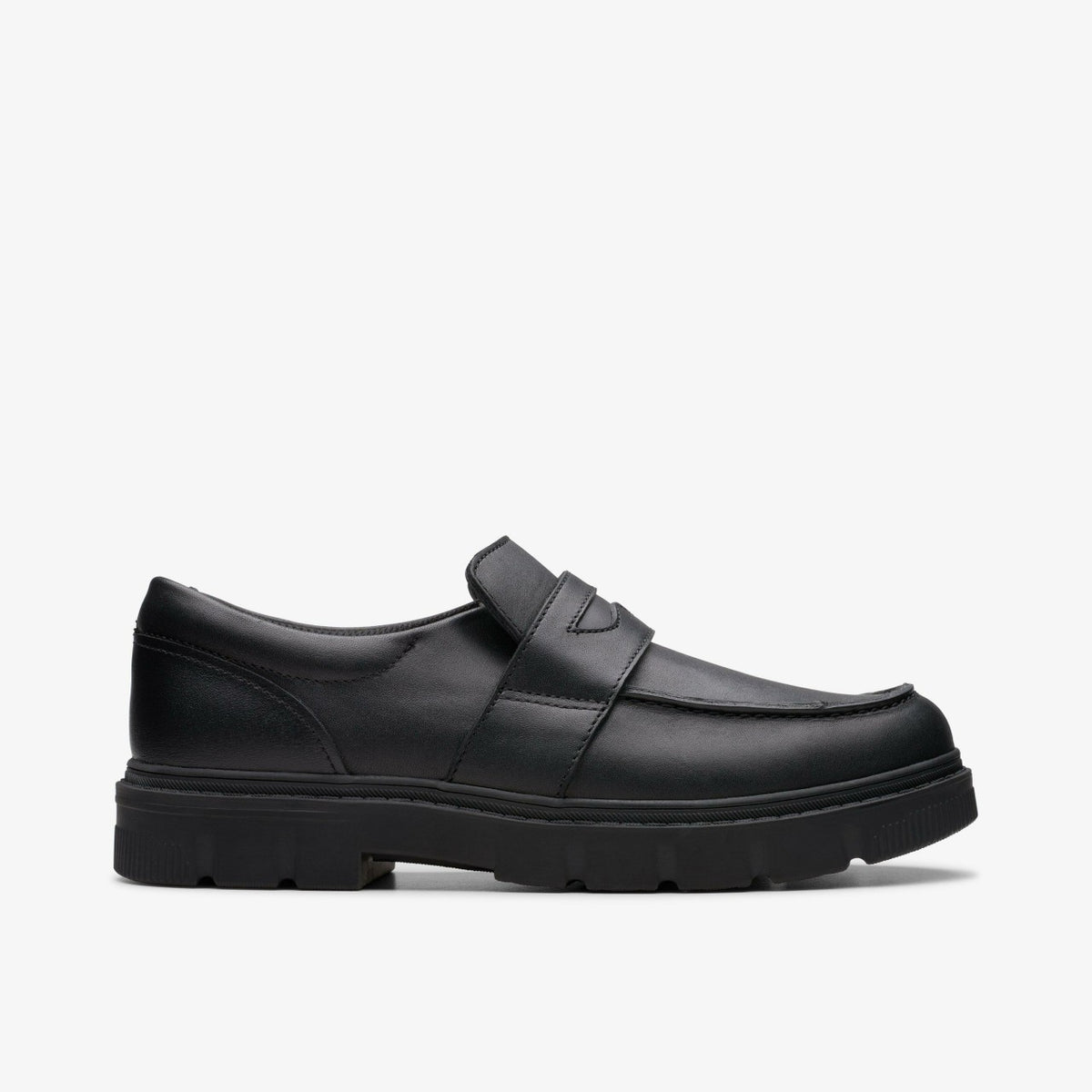 Clarks Best Price / Lorcam Craft Youth Black Leather