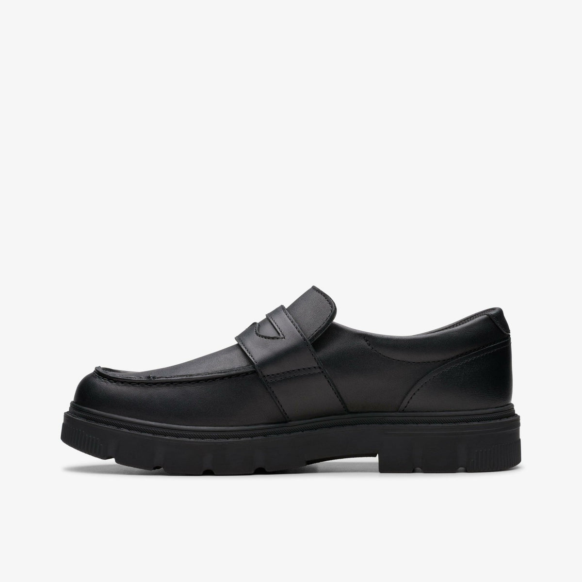 Clarks Best Price / Lorcam Craft Youth Black Leather