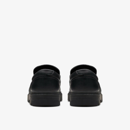 Clarks Best Price / Lorcam Craft Youth Black Leather