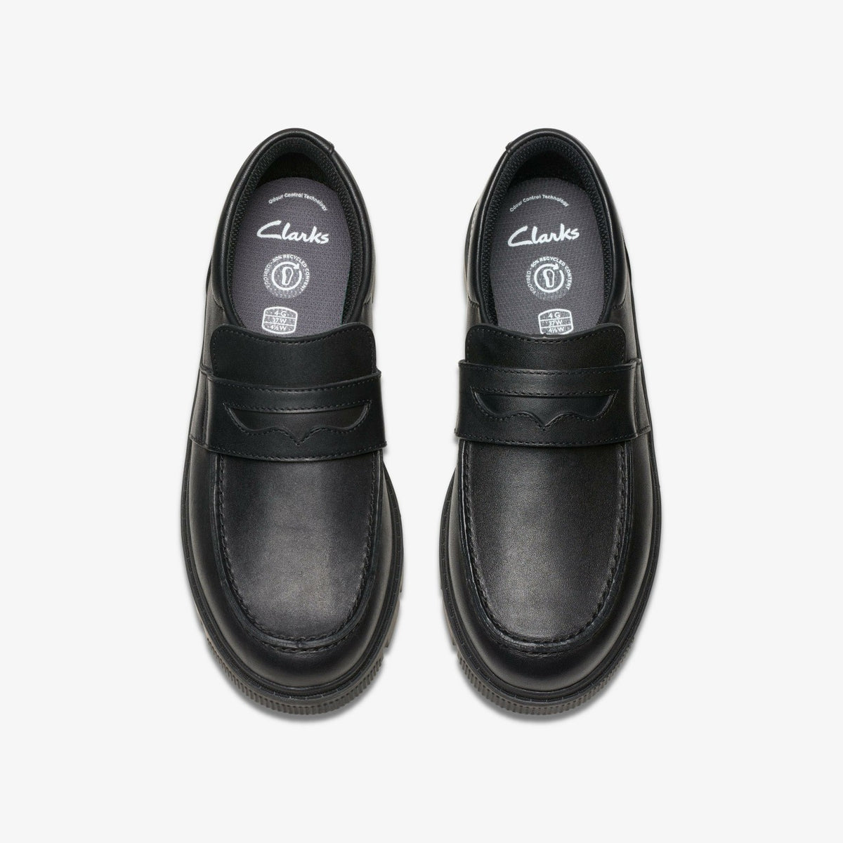 Clarks Best Price / Lorcam Craft Youth Black Leather