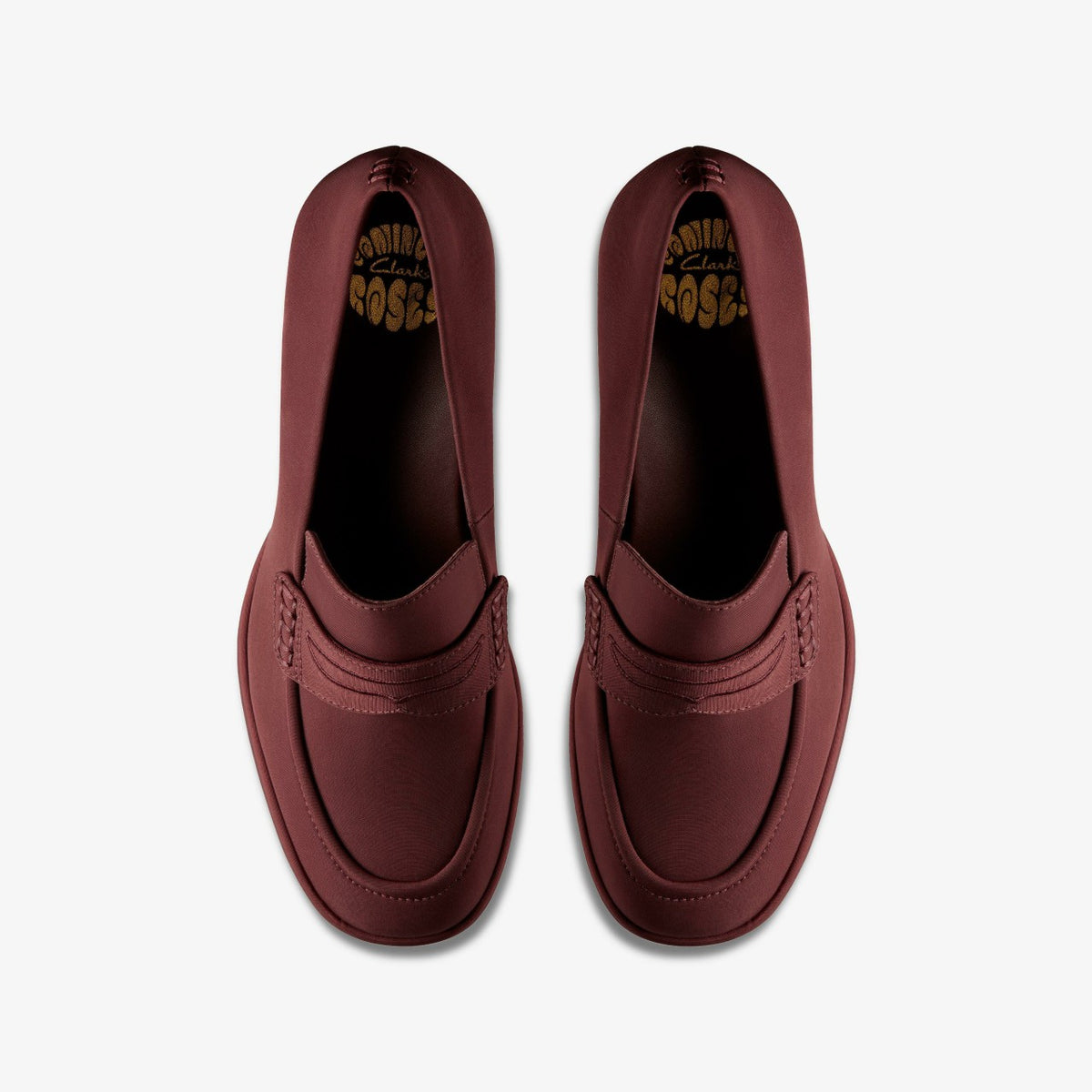 Clarks Best Price / Martine Rose Loafer 2 Oxblood Textile