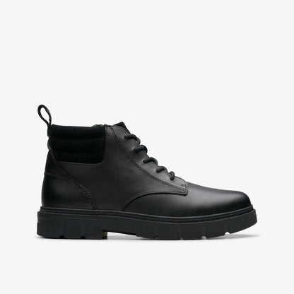 Clarks Special Offer / Lorcam Trail Older Black Leather