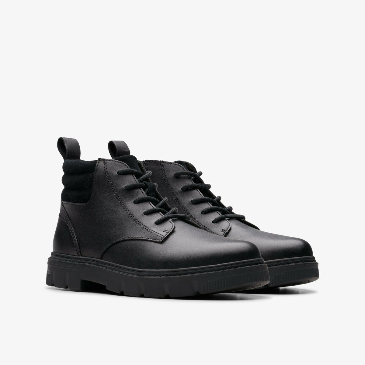 Clarks Special Offer / Lorcam Trail Older Black Leather
